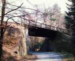 Alte Straenbrcke im Kpperner Tal, 1. Hlfte der 1980iger Jahre.
