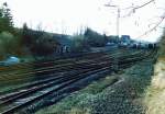 Bahnhofsgelnde Grvenwiesbach von der ehemaligen Bekohlungsanlage aus gesehen, 1.