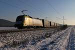 182 511 (ES 64 U2-011) mit KLV-Zug in Fahrtrichtung Norden.