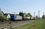 185 512 (TXLogistic) mit einem Gterzug in Haspelmoor (25.04.2007)