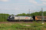 Die 182 529-8 der MRCE Dispolok im Dienste der TX Logistik am 03.05.2018 in Nassenheide.