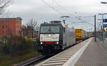 Am 17.03.19 rollte 185 408 von TX Logistik mit einem KLV-Zug durch Bitterfeld Richtung Wittenberg.