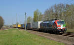 Am 08.04.19 rollte 193 640 mit einem TX-KLV aus Rostock nach Italien durch Muldenstein Richtung Bitterfeld.