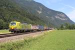 193 559 TXL mit einem KLV-Zug bei Niederaudorf am 06.07.2019