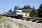 Die Bad Honnefer 185 537 und 539 bringen am 24.06.07 den 43147 von Lbeck Skandinavienkai nach Verona PN.