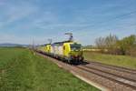 TX Logistik Siemens Vectron 193 550 und 193 553 mit KLV in Nieder Mörlen am 24.04.21 