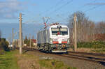 Am 03.12.24 rollte 7193 322 der TX Logistik als Probefahrt aus dem Werk Dessau kommend durch Greppin Richtung Bitterfeld.