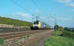 TX Logistik ES 64 F4-096 mit dem DGS 41062 von Melzo Scalo (Italien) nach Wanne-Eickel Hbf bei Erbach (Rheingau); 26.09.2008