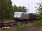 185 540 zieht ein Gemischten Gterzug auf den Sdlichen Berliner Aussenring.07.07.07