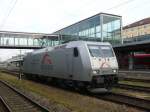 185 531-1 der TX Logistik als Lz durch Regensburg Hbf, 6.6.2009