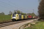 182 513 + 189 915 + 189 909 mit DGS 43101 am 24.04.2010 bei Grokarolinenfeld.