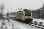 TXL 182 595 mit dem Transped KLV, der heute leider schlecht augelastet war.