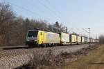 Die von TXL eingesetzte 189 924 war am 02.03.2011 mit einem mehrstndig verspteten KLV Zug aus Italien unterwegs und wurde in Haar fotografiert.