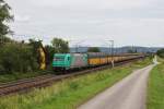 TXL 185 614 mit einem Autozug am 21.06.2011 bei Plling.