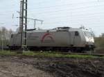 185 540-2 der TX Logistik abgestellt im bergabebahnhof der Wanner Herner Eisenbahn.