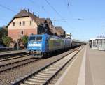 185 518 und 185 xxx von TXL  haben am 16.10.2011 schwer zu zun mit dem ARS Zug auf dem Weg Richtung Sden!  Hier in Eichenberg wo er in die Umleitung ber Kassel einfhrt! Ein Gru zurck an der Tf;-)