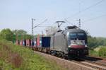 ES 64 U2-005 (TXL) mit Containerzug am 07.05.2011 bei Salzderhelden