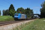 185 514 mit einem KLV Zug am 28.08.2012 bei bersee.