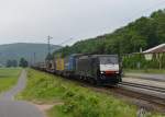 189 923 mit einem KLV am 02.06.2012 unterwegs bei Gambach.