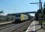 Am 26.07.2012 kam ES 64 F4-095 (E 189 995-4) mit einem KLV durch Orschweier.