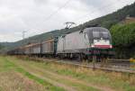 182 529-8 (ES 64 U2-029) mit H-Wagenzug in Fahrtrichtung Norden.