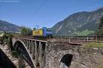 185 518 als 38589 am 08.09.2012 LZ auf der Angertalbrcke bei Anger