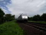 185 540-2 von TX Logistik am 27.05.13 bei Maintal Ost mit KLV (FERCAM)