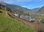 185 538 + 189 917 mit TEC 41853 am 29.11.2014 bei Angertal.