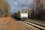 185 538-6 mit ARS-Autotransportzug in Fahrtrichtung Süden.