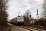 185 531 (TX Logistik) mit einem Gterzug in Grokarolinenfeld (17.01.2007)