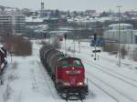 Adam9 rangiert mit Kesseln in Hof Hbf.