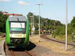 Triebwagen der Vectus Verkehrsgesellschaft im Bf Hachenburg Westerwald.