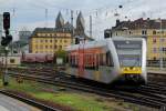 Der VT 101 von vectus bei der Einfahrt in Koblenz Hbf.