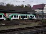 Vectus Lint 27 steht am 21.11.13 in Wiesbaden Hbf von Gleis 10 aus fotografiert