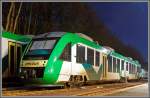 VT 253 (ein Alstom Coradia LINT 41) der vectus Verkehrsgesellschaft mbH am 16.12.2013 abgestellt im Bahnhof Westerburg (Westerwald).