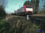 E 189 095 mit Leerzug Hhe Peine-Horst am 04.03.2008