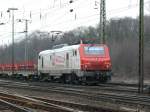 E37 507 von Veolia durchfhrt Kln-Gremberg. Aufgenommen am 25/02/2009.