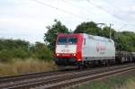 185 CL 007 Veolia am 13.07.2009 kurz vor berquerung des Mittellandkanals bei Peine