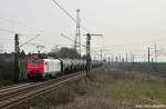 Fretchen E 37 530 mit einem GATX-Kesselzug auf dem Weg nach Misburg (Ahlten 08.04.10)