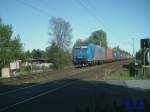 185 530-3 mit Containerzug Hhe Peine am 09.05.2008