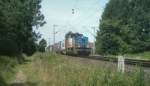 Lok 1505 von VPS mit Containerzug Hhe Peine am 25.07.2008