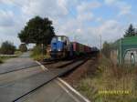 Lok 1702 mit Containerzug Hhe Peine mit Containerzug am  Tag der Deutschen Einheit 2008