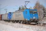 185 530-3 und 185 CL 009 VPS am 21.12.2010 bei Woltorf