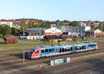 Verkehrverbund Oberelbe VVO 642 537-5 auf der Durchfahrt in Gera am 15.10.2024