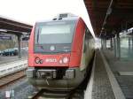 Ein VIAS Itino der auf die Weiterfahrt nach Hanau Hbf wartet am 25.02.11  in Gro Umstadt Wiebelsbach 