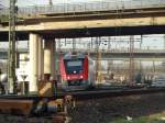 VIAS/Odenwaldbahn Itino (BR 615) VT 120 am 28.12.15 bei Hanau 