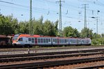 Durchfahrt am 14.06.2015 von VIAS ET403 (428 137-4) als SE10 (Neuwied - Frankfurt (Main) Hbf) in Koblenz Lützel gen Hauptbahnhof.