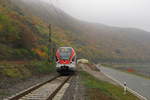 VIAS 412 als spätere VIA 25066 nach Koblenz Hbf, am 01.11.2011 in der Abstellung in Kaub.