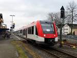 VIAS Alstom Lint 54 VT201 am 23.12.17 in Hainburg Hainstadt als VIA25272