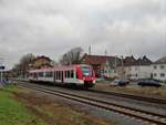 VIAS Alstom Lint 54 VT201 am 23.12.17 in Hainburg Hainstadt als VIA25207